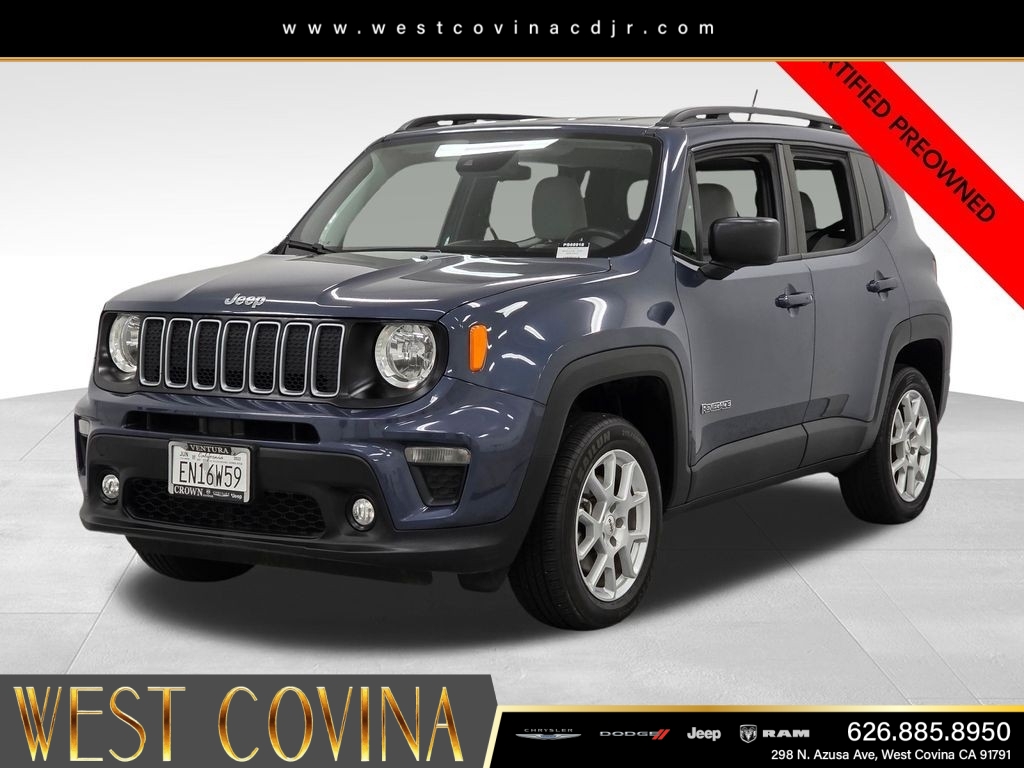 Certified Used 2022 Blue Jeep Latitude image 3