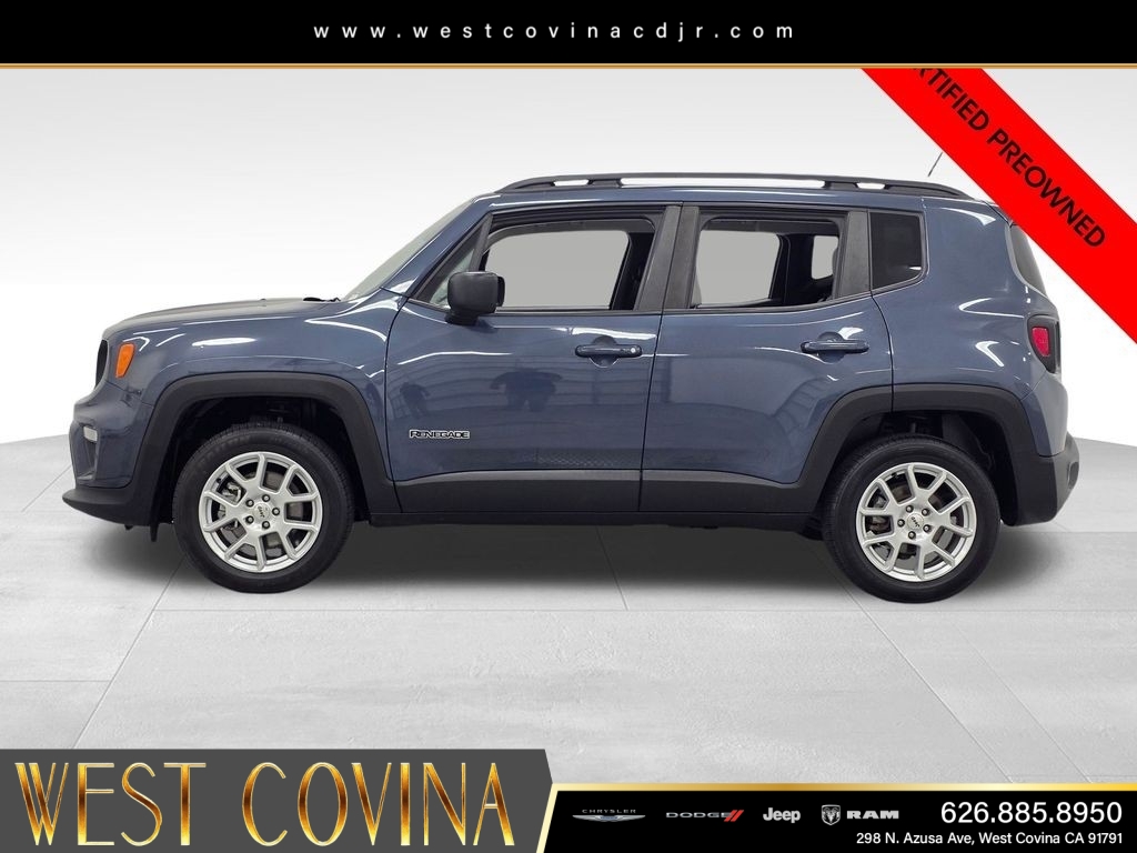 Certified Used 2022 Blue Jeep Latitude image 4