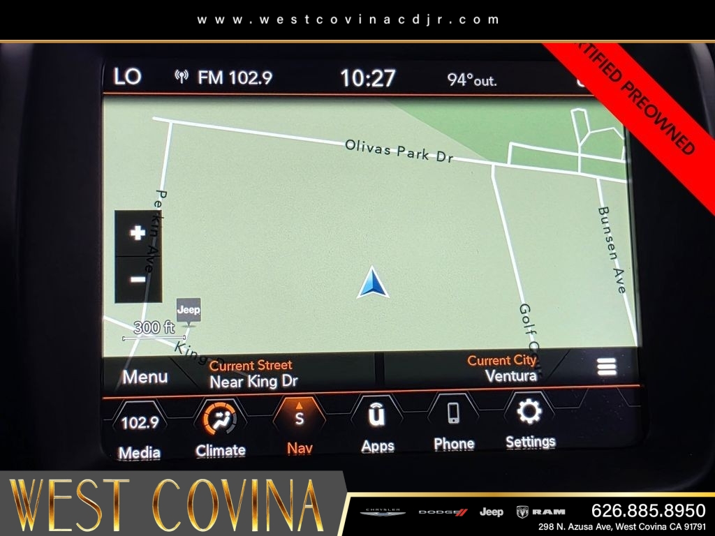Certified Used 2022 Blue Jeep Latitude image 24