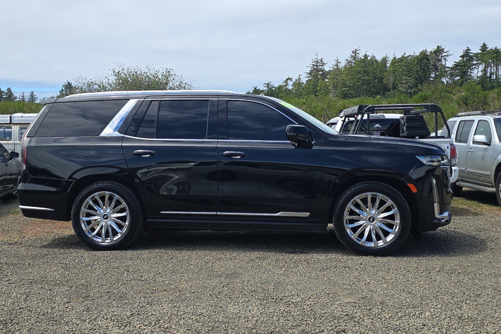 Used 2021 Black Cadillac Premium Luxury image 3
