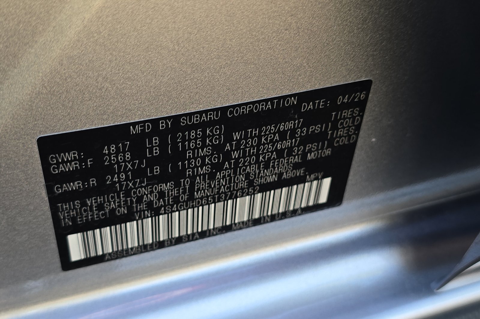 New 2026 ICE SILVER METALLIC Subaru Premium image 27