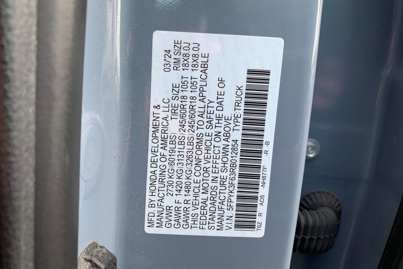 Certified Used 2024 Sonic Gray Pearl Honda AWD TRAILSPORT image 36