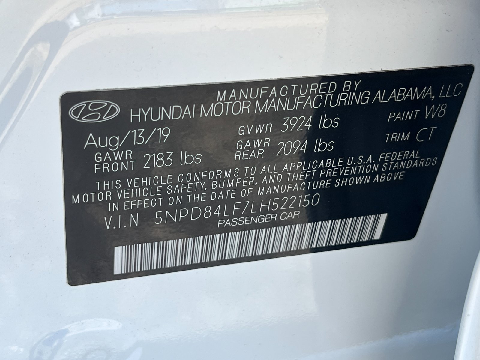 Used 2020 White Hyundai Limited image 26