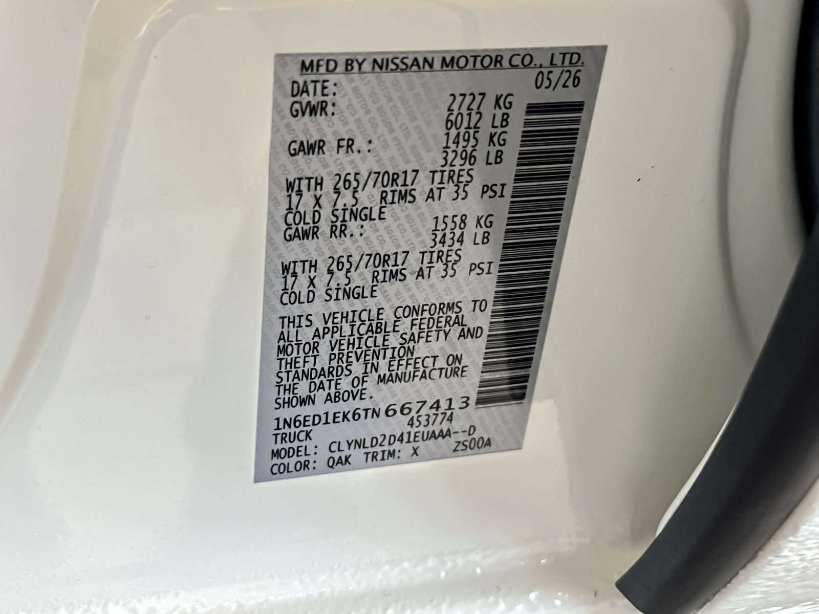 New 2026 White Nissan PRO-4X image 26