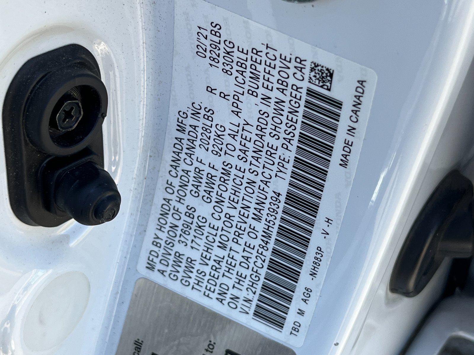Used 2021 White Honda Sport image 26