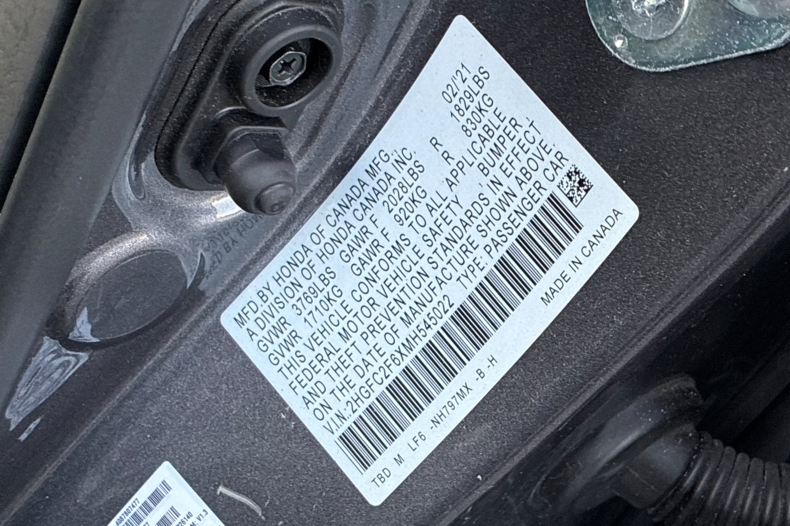 Used 2021 Modern Steel Metallic Honda LX image 45