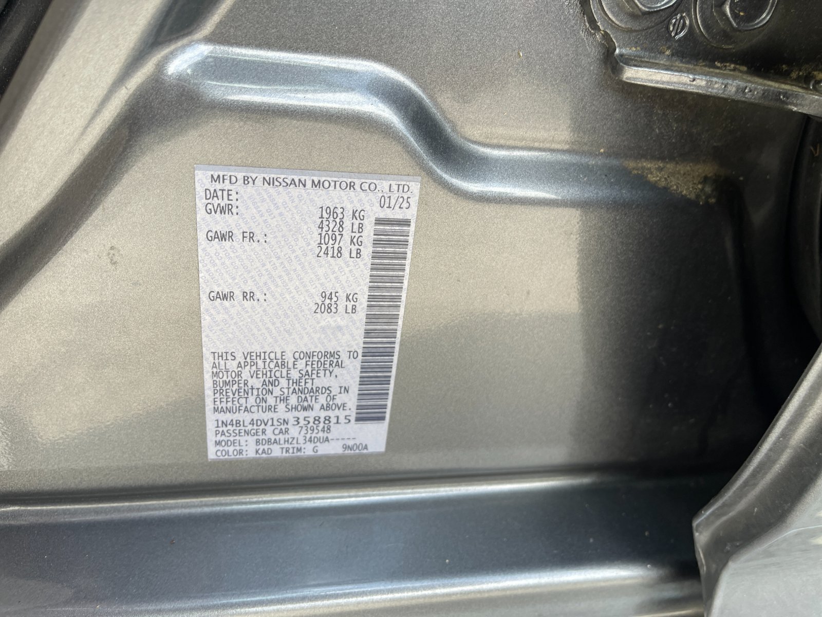 Used 2025 Gray Nissan 2.5 SV image 31