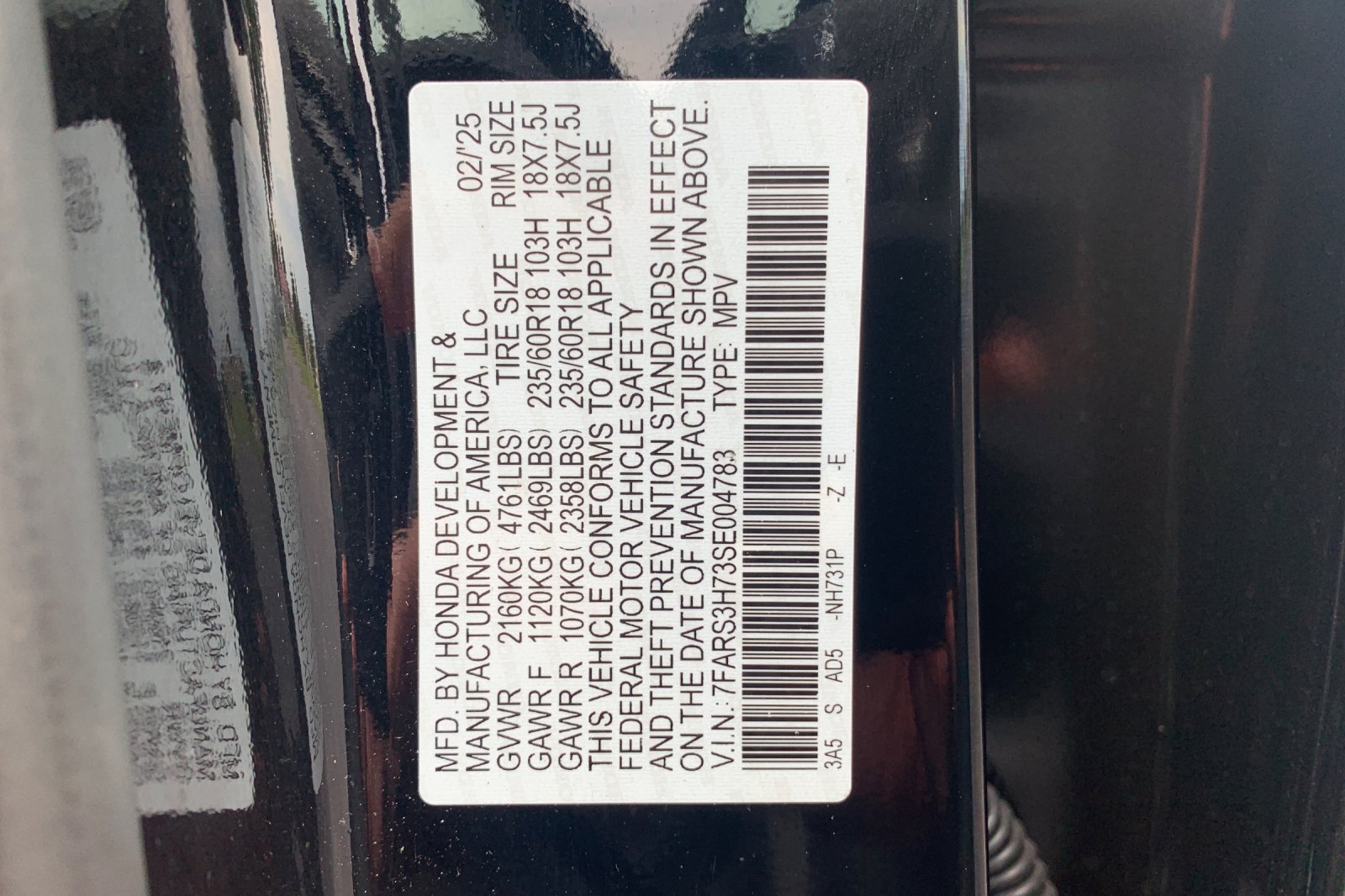 Certified Used 2025 Crystal Black Pearl Honda 1.5T 2WD EX-L image 36