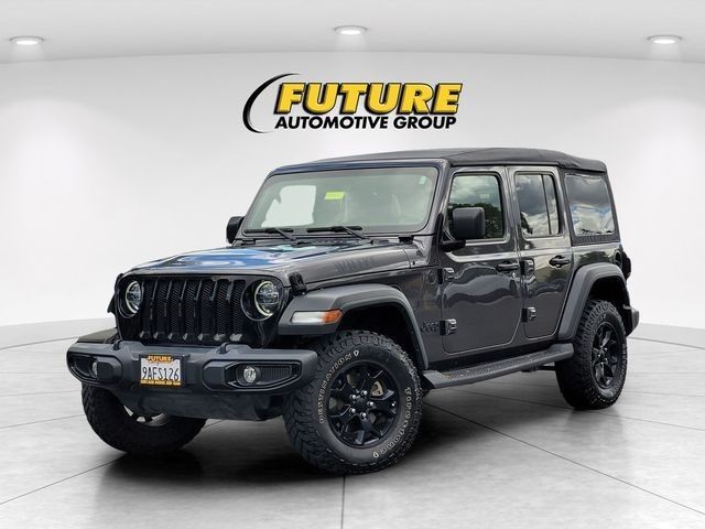 Used 2021 Gray Jeep Unlimited Willys image 3