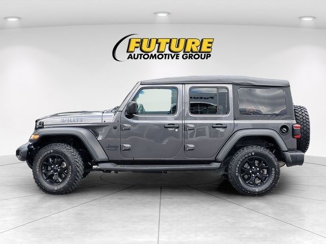 Used 2021 Gray Jeep Unlimited Willys image 8