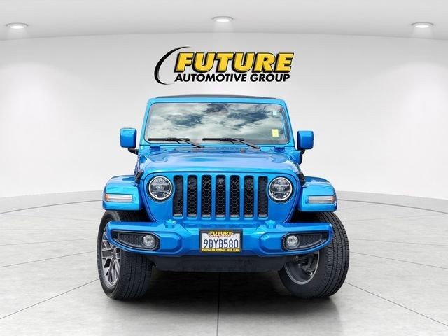 Used 2022 Blue Jeep Unlimited Sahara 4xe image 4