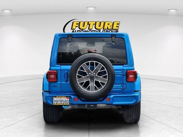 Used 2022 Blue Jeep Unlimited Sahara 4xe image 5