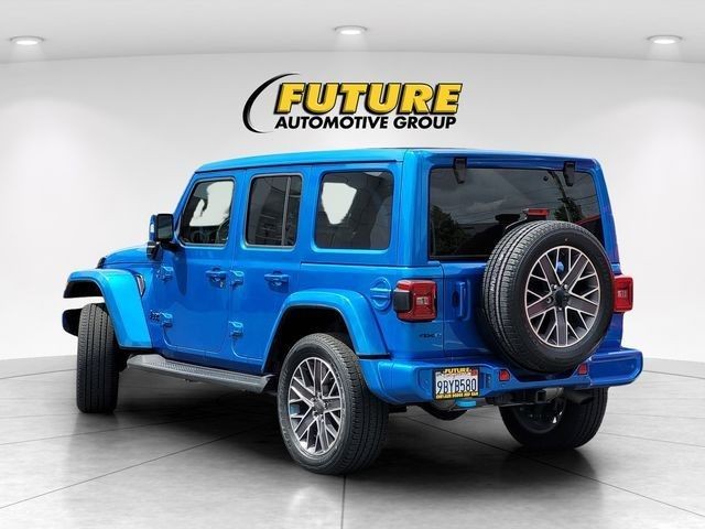Used 2022 Blue Jeep Unlimited Sahara 4xe image 6