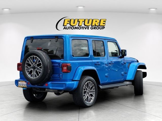 Used 2022 Blue Jeep Unlimited Sahara 4xe image 7