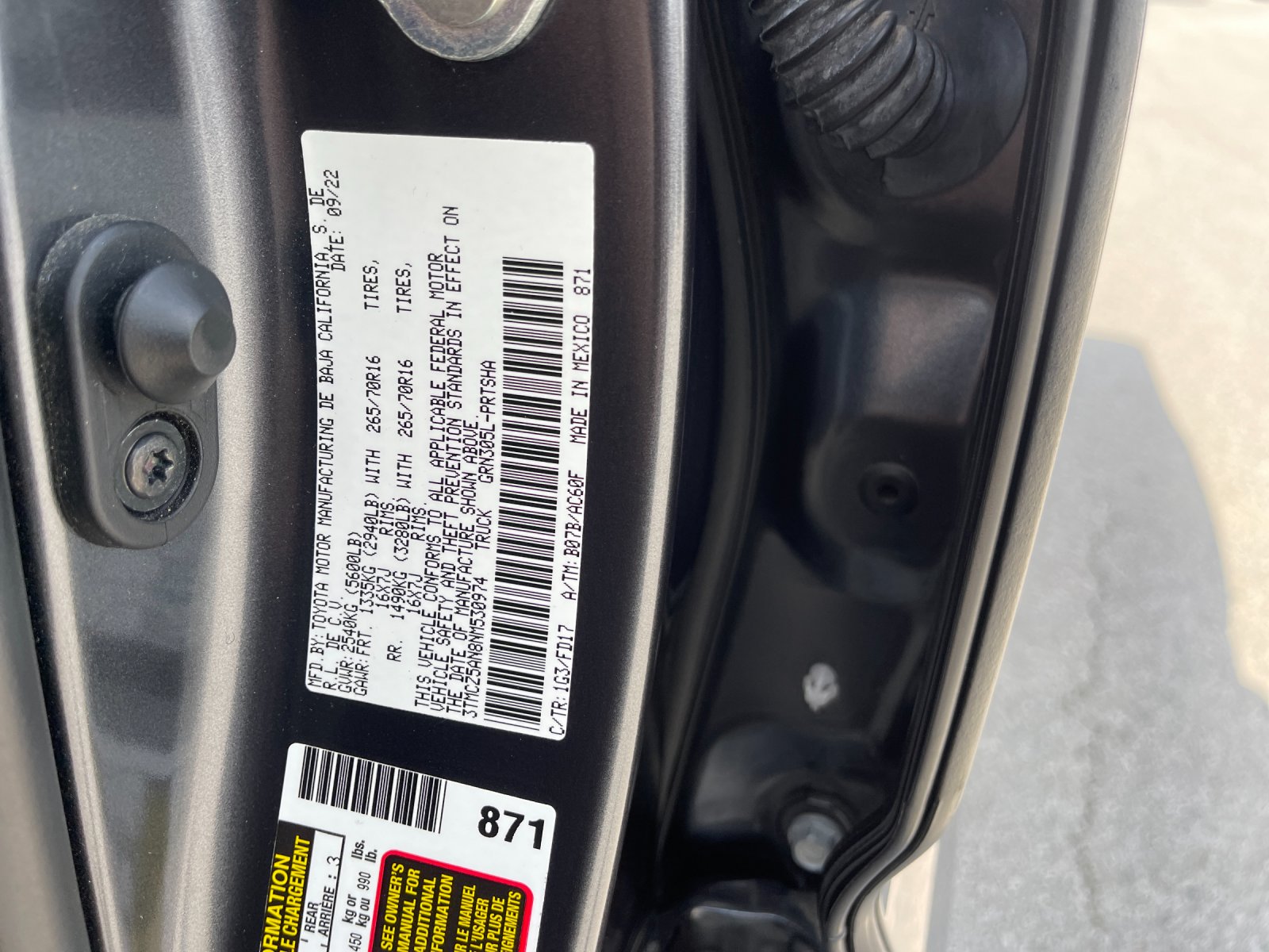 Used 2022 Gray Toyota TRD Off-Road image 31