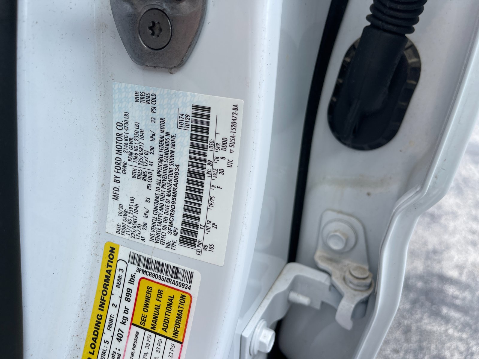 Used 2021 Oxford White Ford Badlands image 34