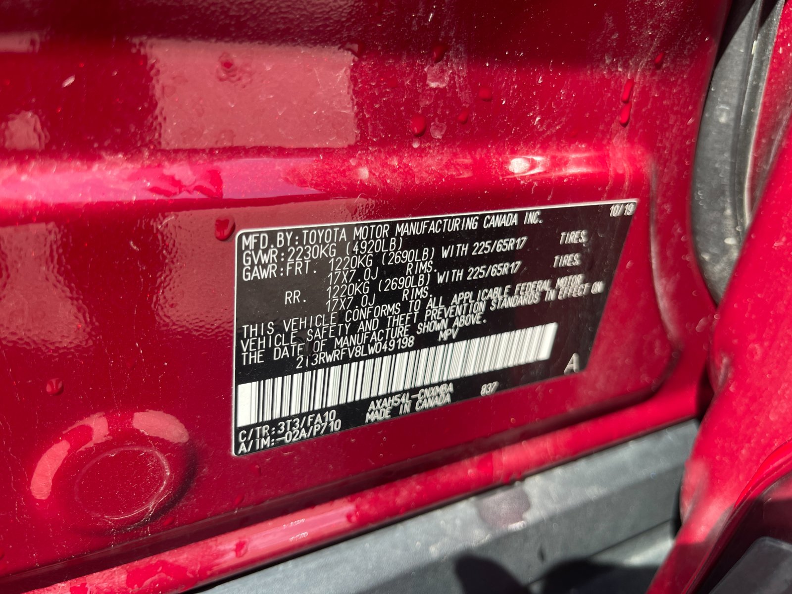 Used 2020 Pearl Toyota XLE image 32