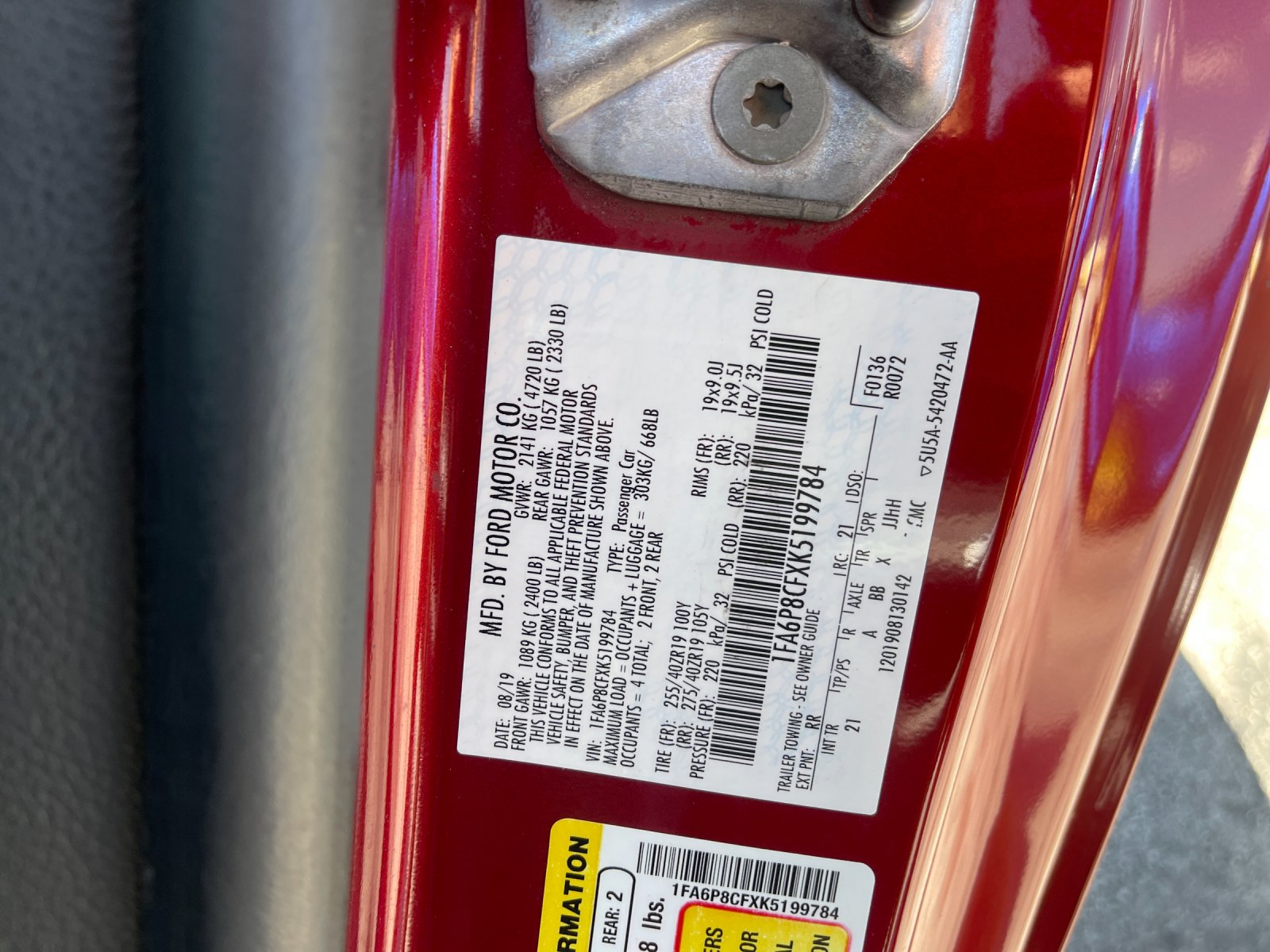 Used 2019 Red Ford GT image 30