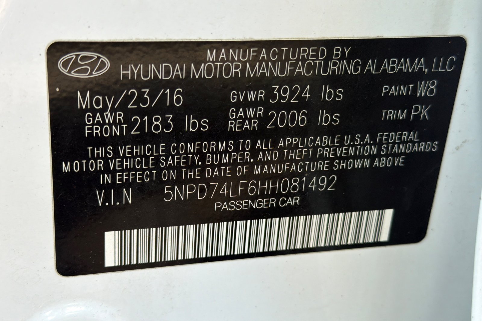 Used 2017 White Hyundai SE image 22