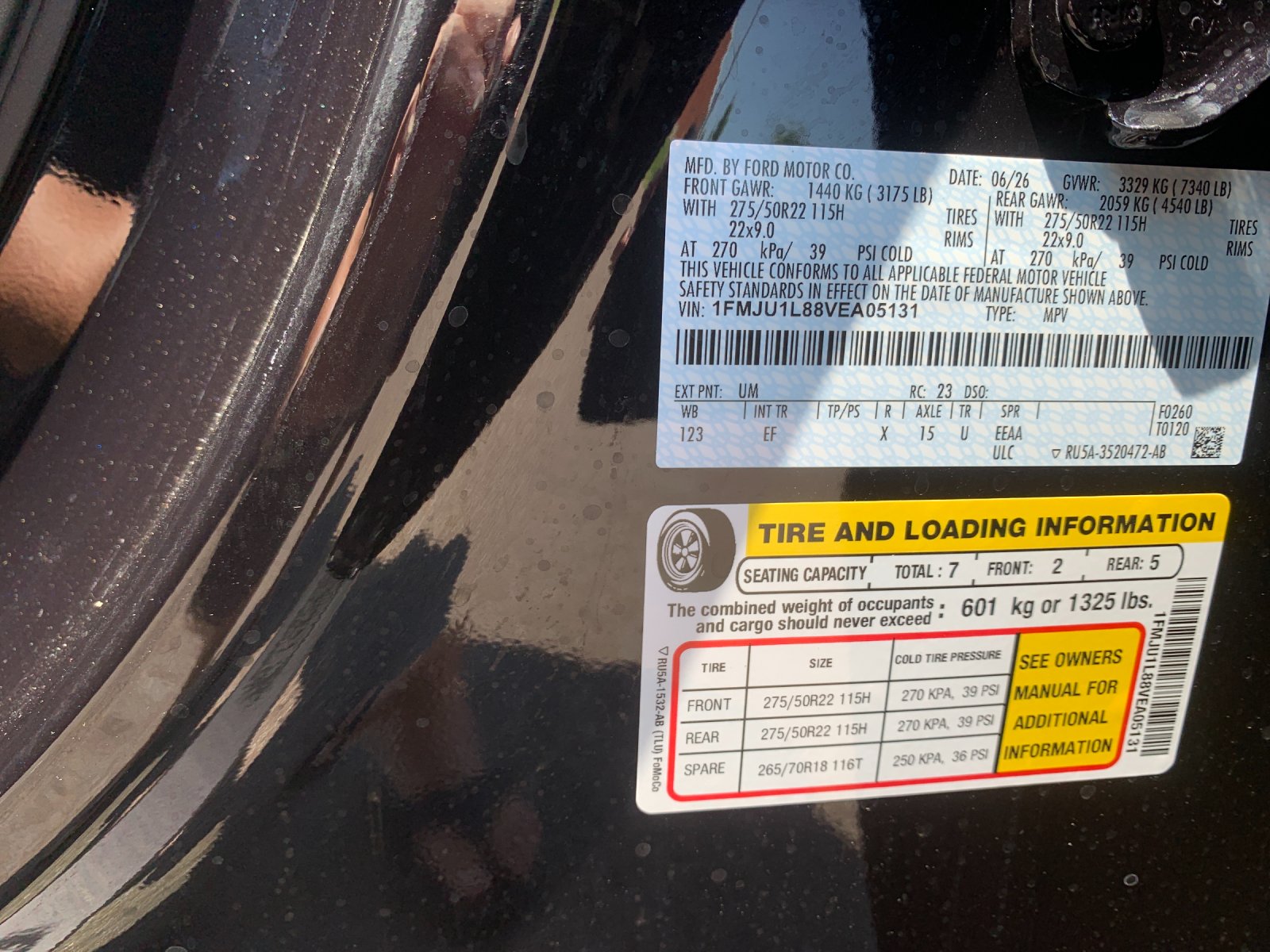 New 2027 Agate Black Metallic Ford Platinum image 29
