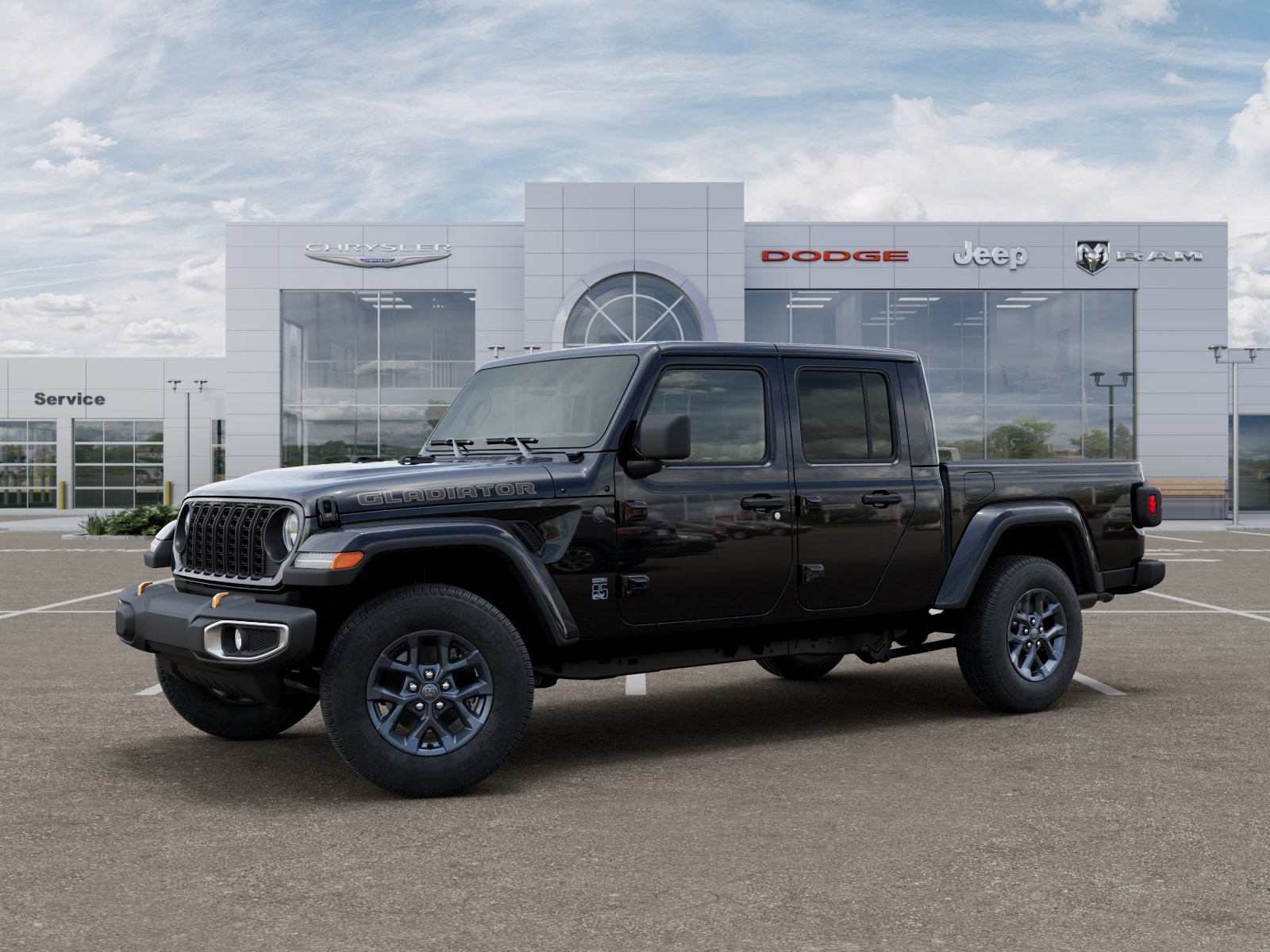 New 2026 Black Clear-Coat Exterior Paint Jeep 85th Anniversary Edition image 2
