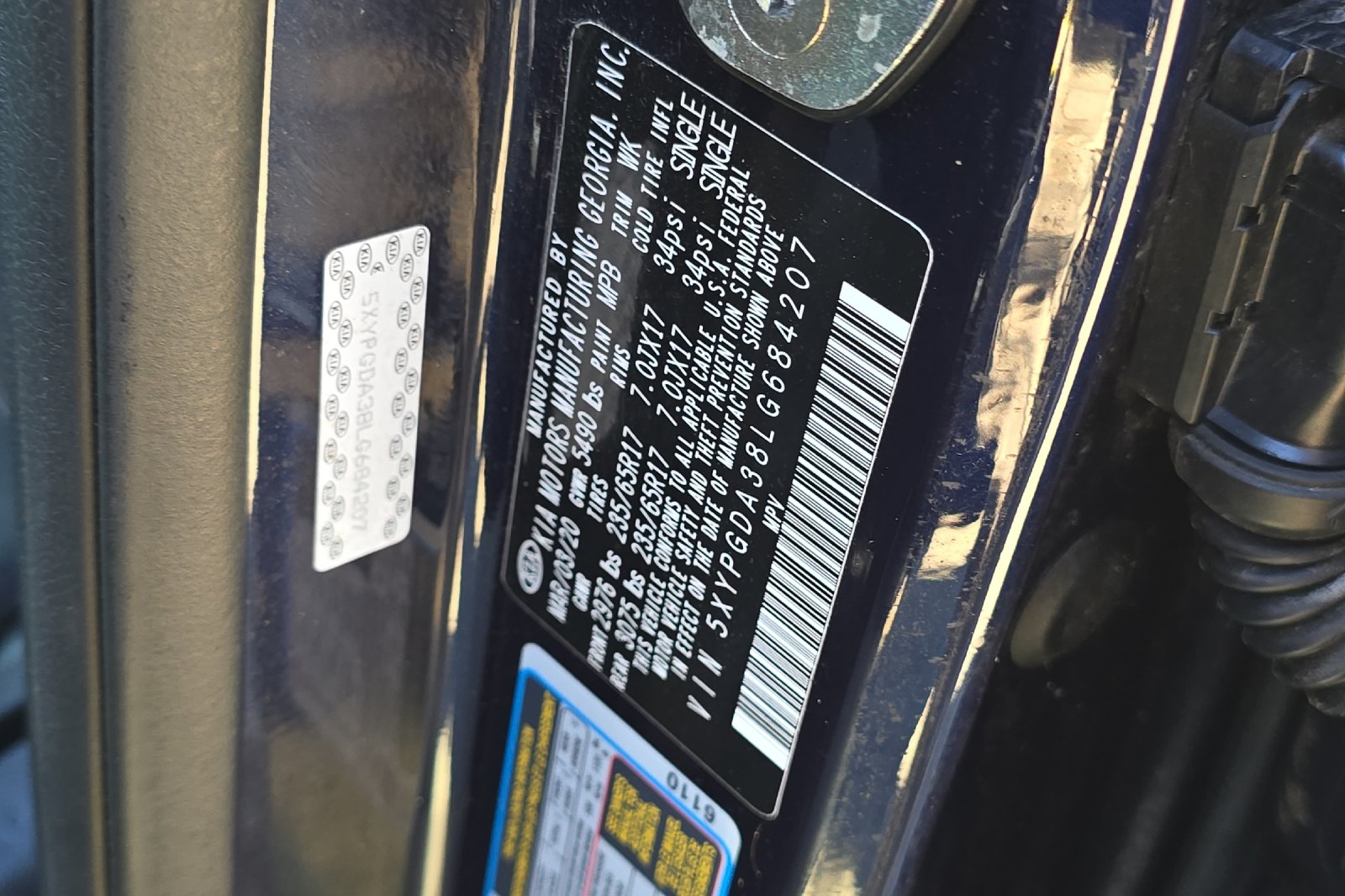 Used 2020 Blue Kia LX image 24