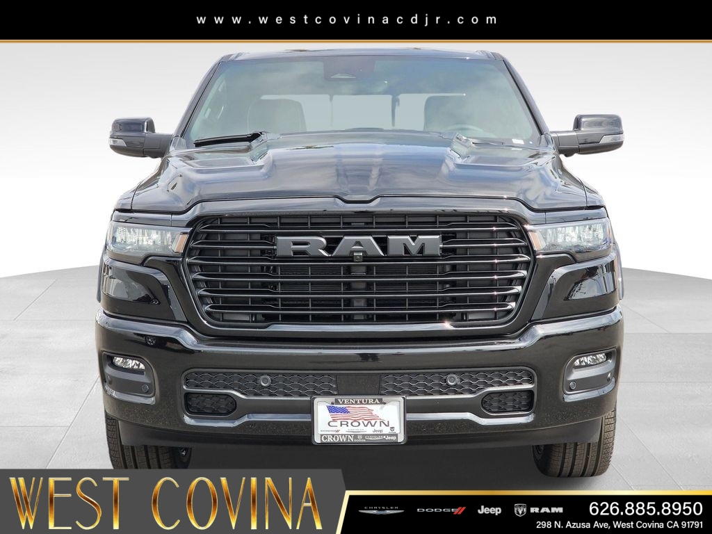 New 2026 Diamond Black Crystal Pearl-Coat Exterior Paint RAM Laramie image 2