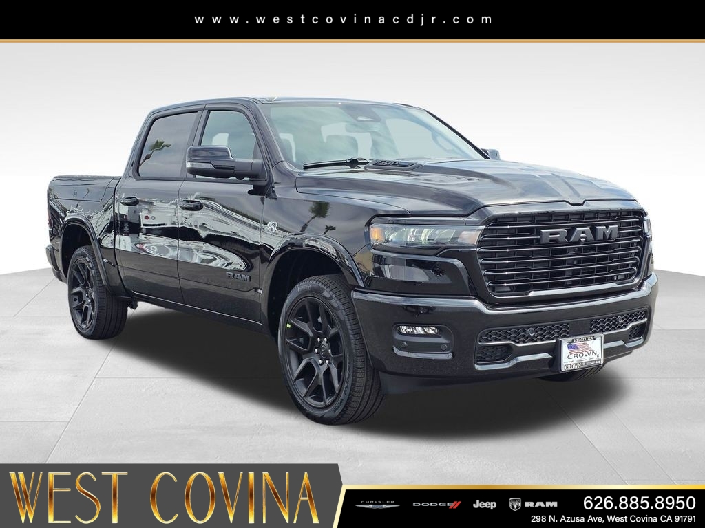 New 2026 Diamond Black Crystal Pearl-Coat Exterior Paint RAM Laramie image 3