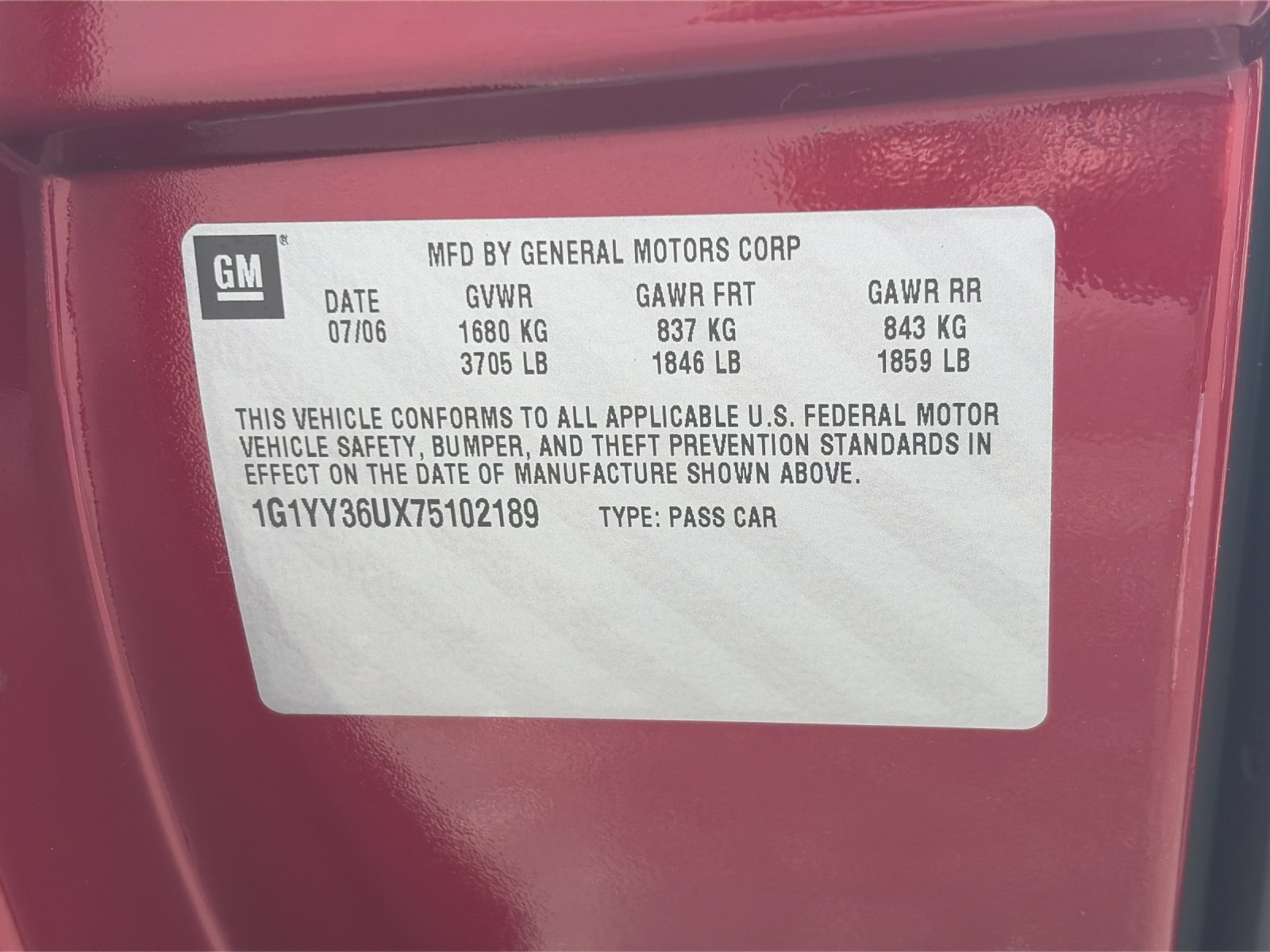 Used 2007 Monterey Red Chevrolet Base image 25