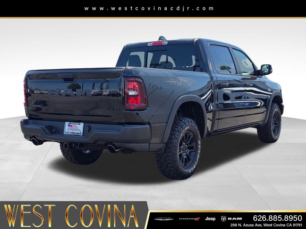 New 2026 Diamond Black Crystal Pearl-Coat Exterior Paint RAM Rebel image 5