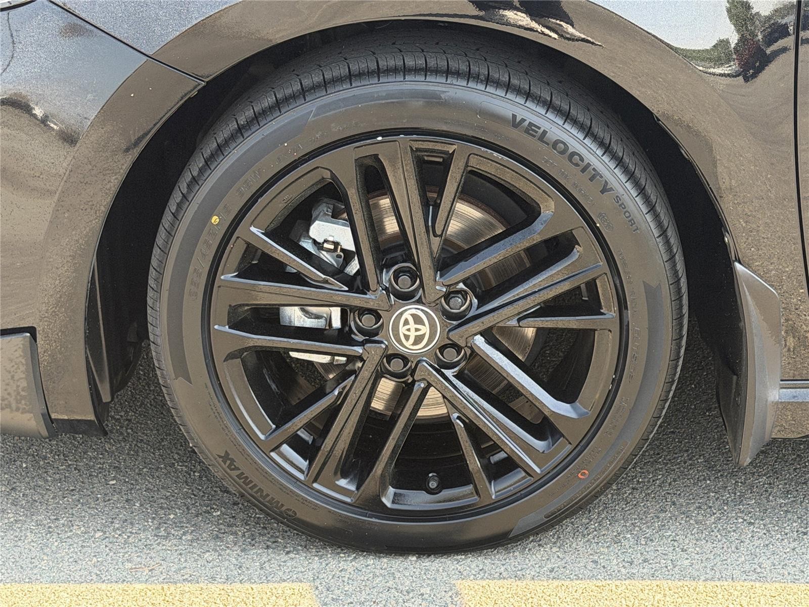 Used 2025 Midnight Black Metallic Toyota SE image 28