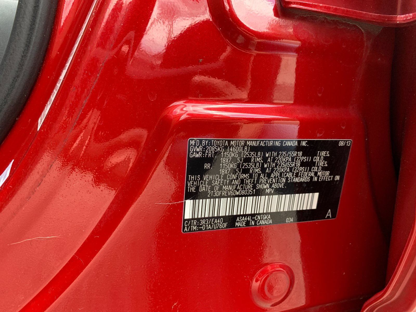 Used 2013 Red Toyota Limited image 33