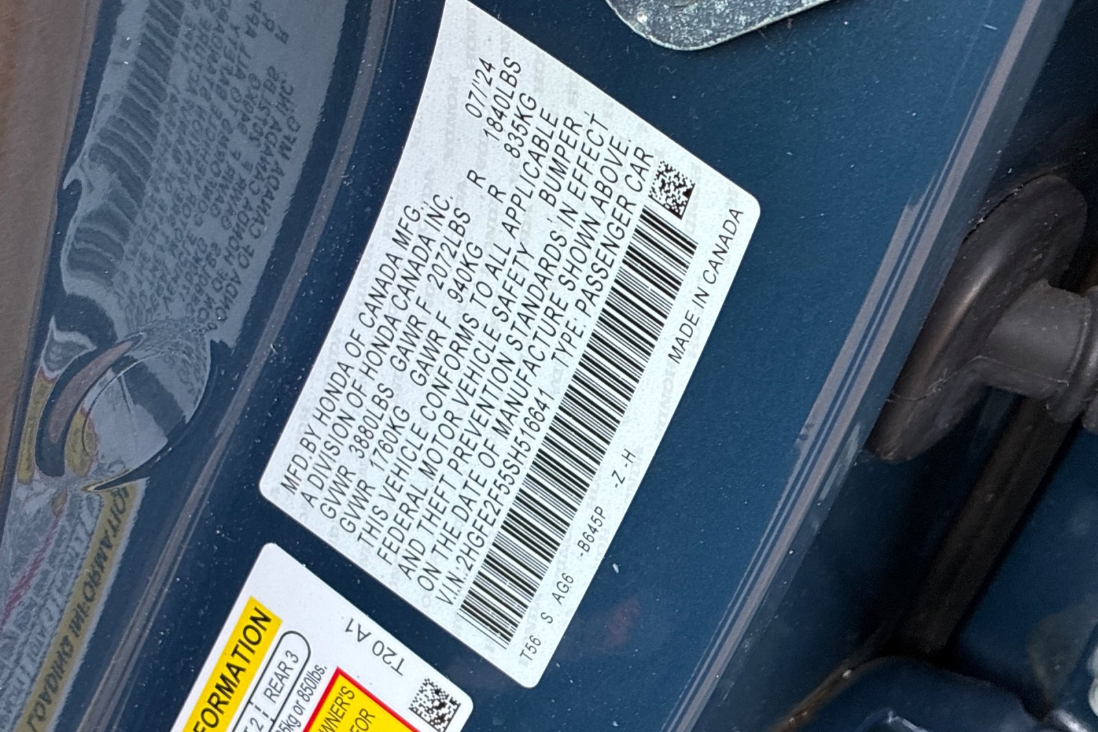 Used 2025 Blue Lagoon Pearl Honda Sport image 36
