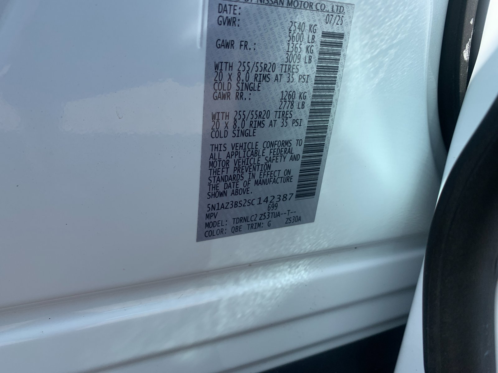 Used 2025 White Nissan SV image 34