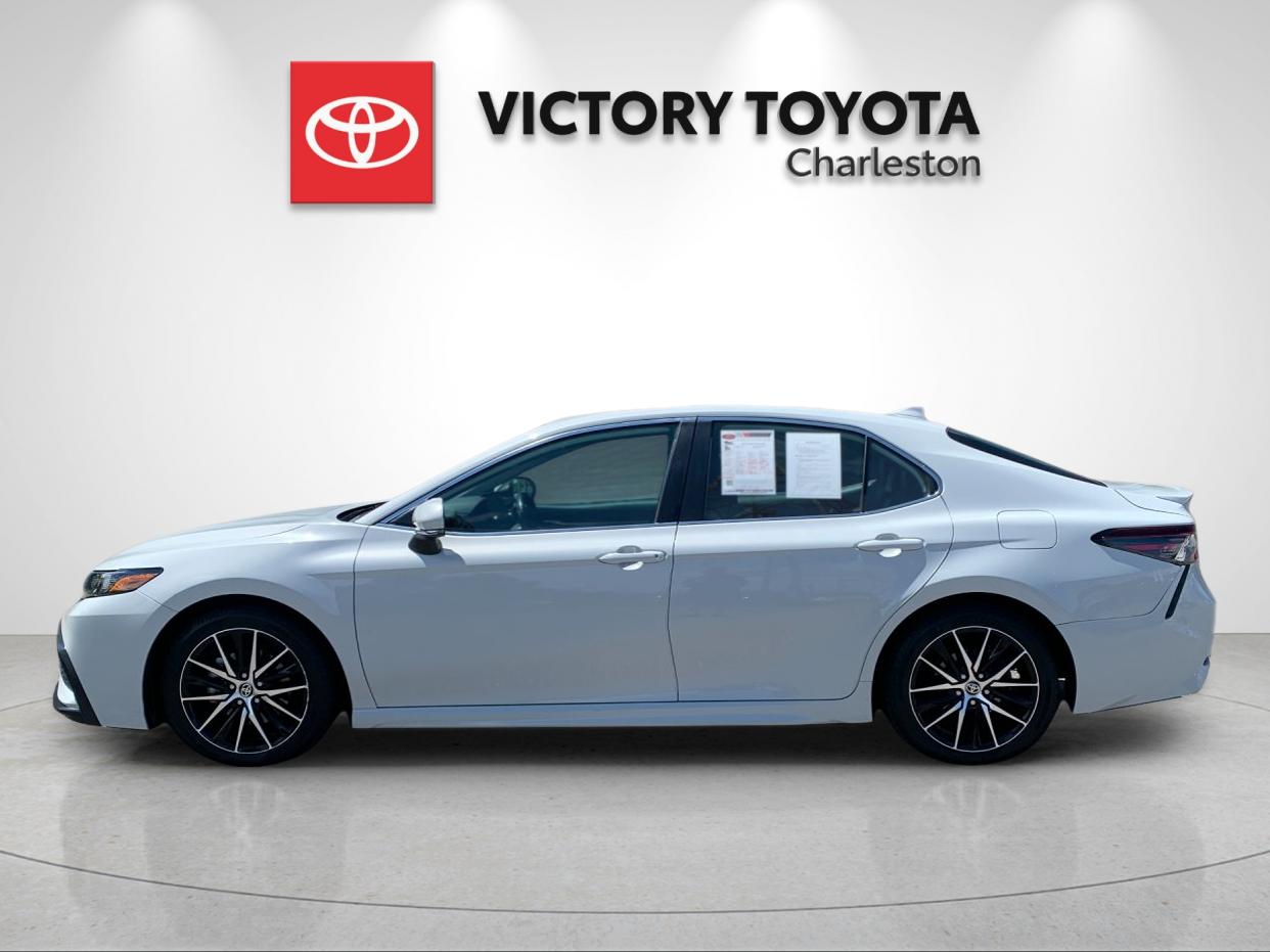Used 2022 White Toyota SE image 2