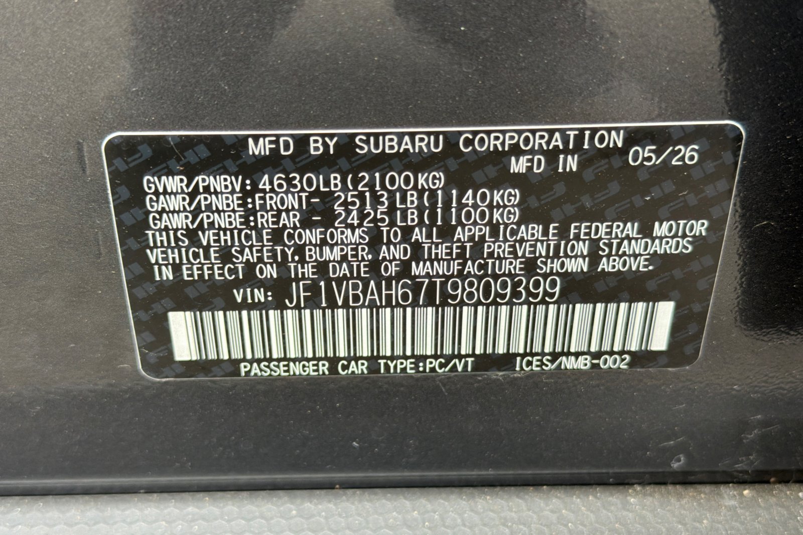 New 2026 MAGNETITE GRAY METALLIC Subaru Premium image 27