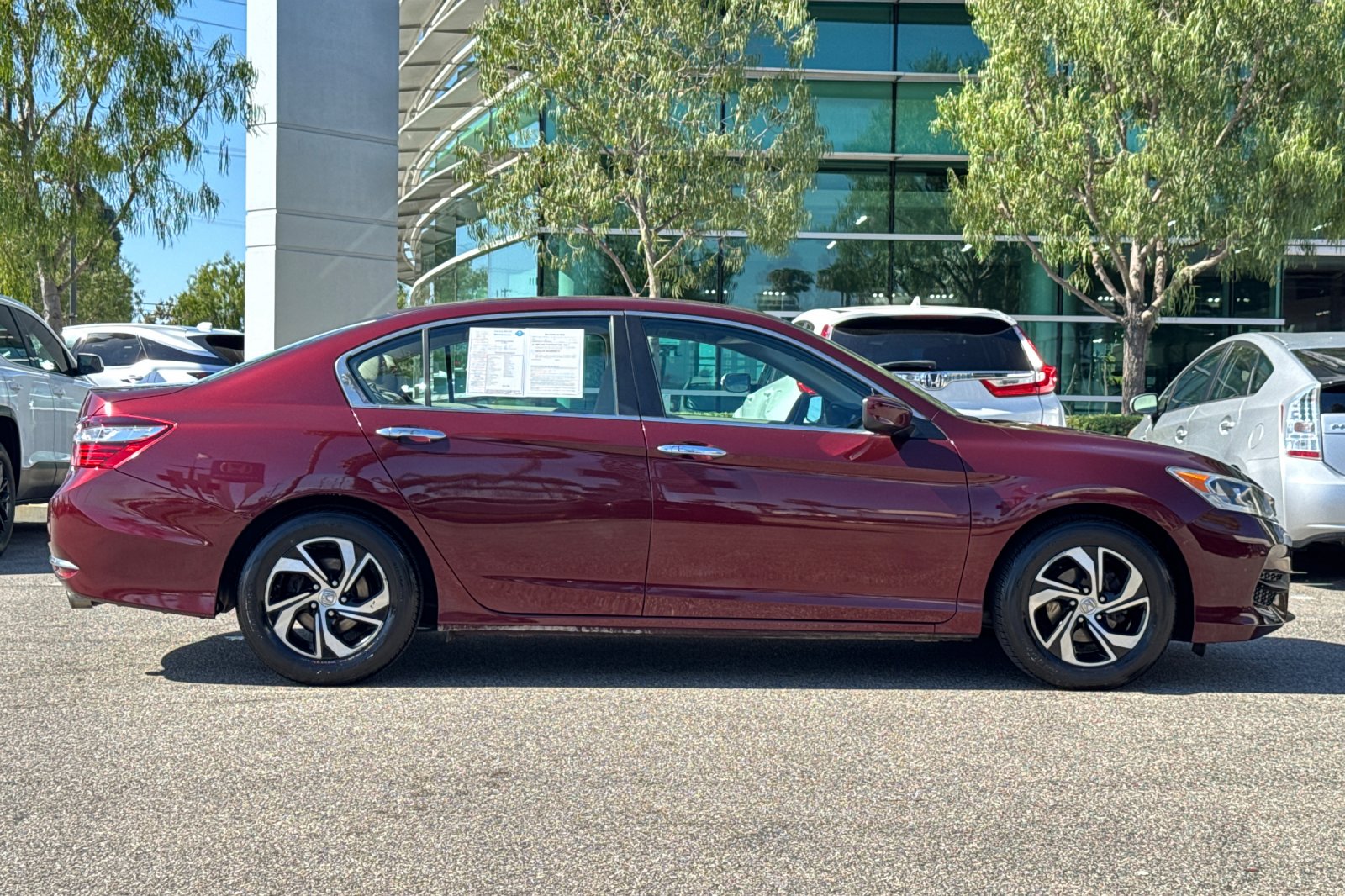 Certified Used 2016 San Marino Red Honda LX image 3