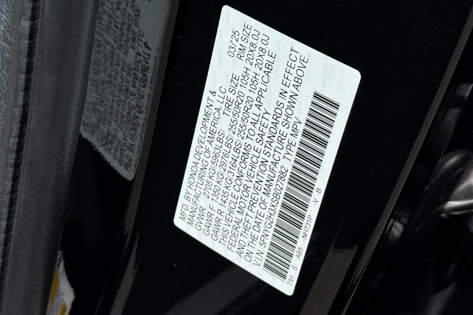 Certified Used 2025 Crystal Black Pearl Honda 2WD Sport image 29