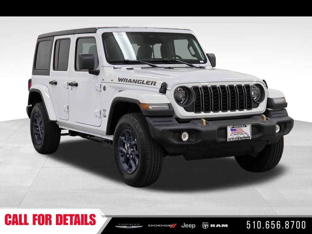 New 2026 Bright White Clear-Coat Exterior Paint Jeep 85th Anniversary Edition image 3