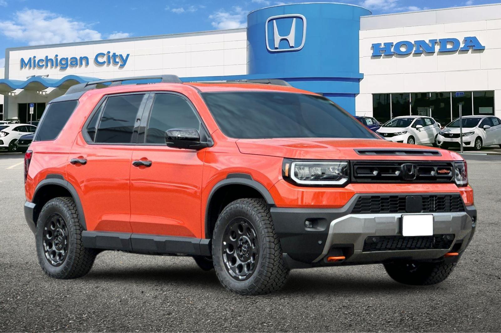 New 2026 Sunset Orange Honda TrailSport Elite Blackout image 7