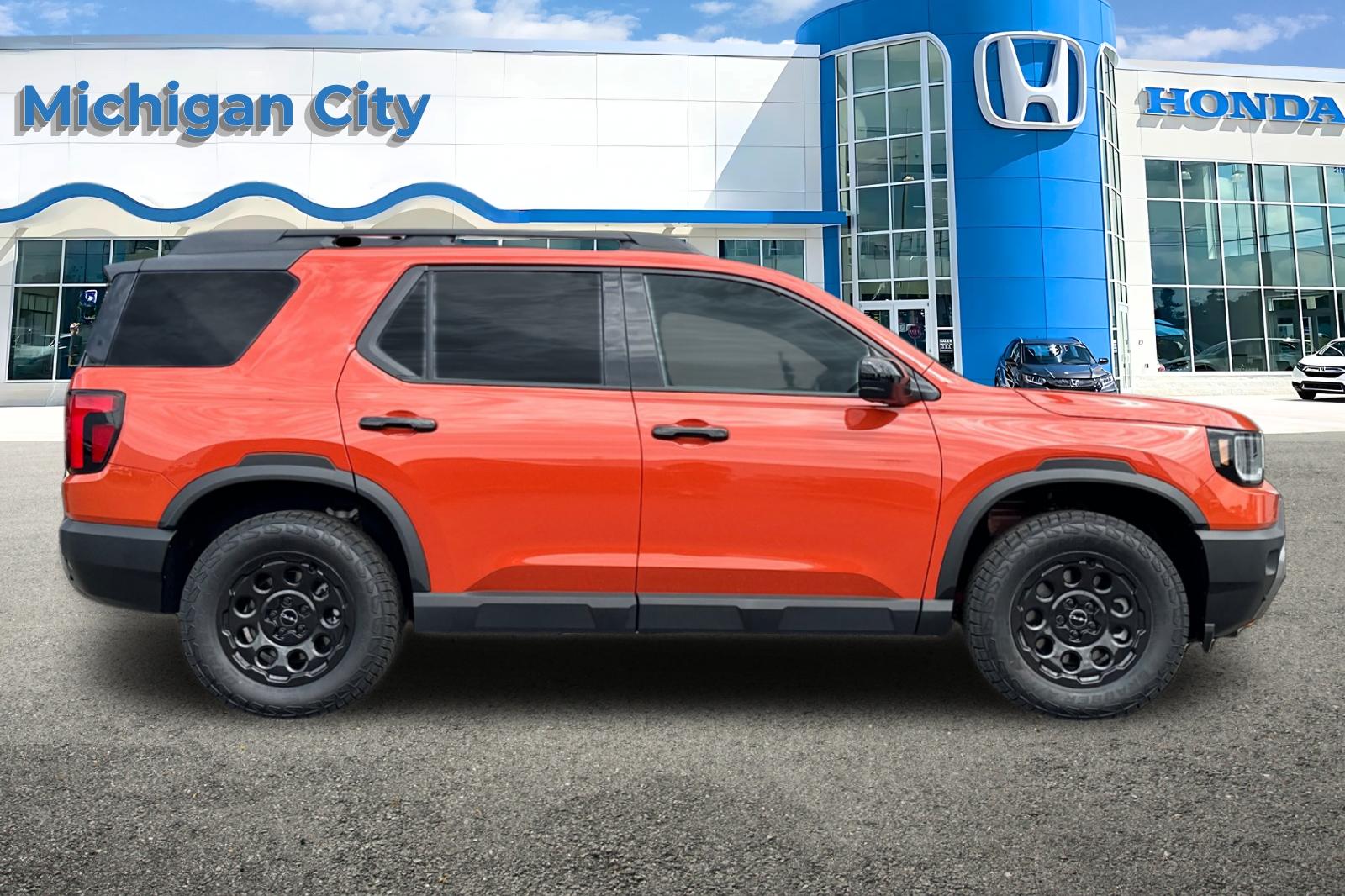 New 2026 Sunset Orange Honda TrailSport Elite Blackout image 6