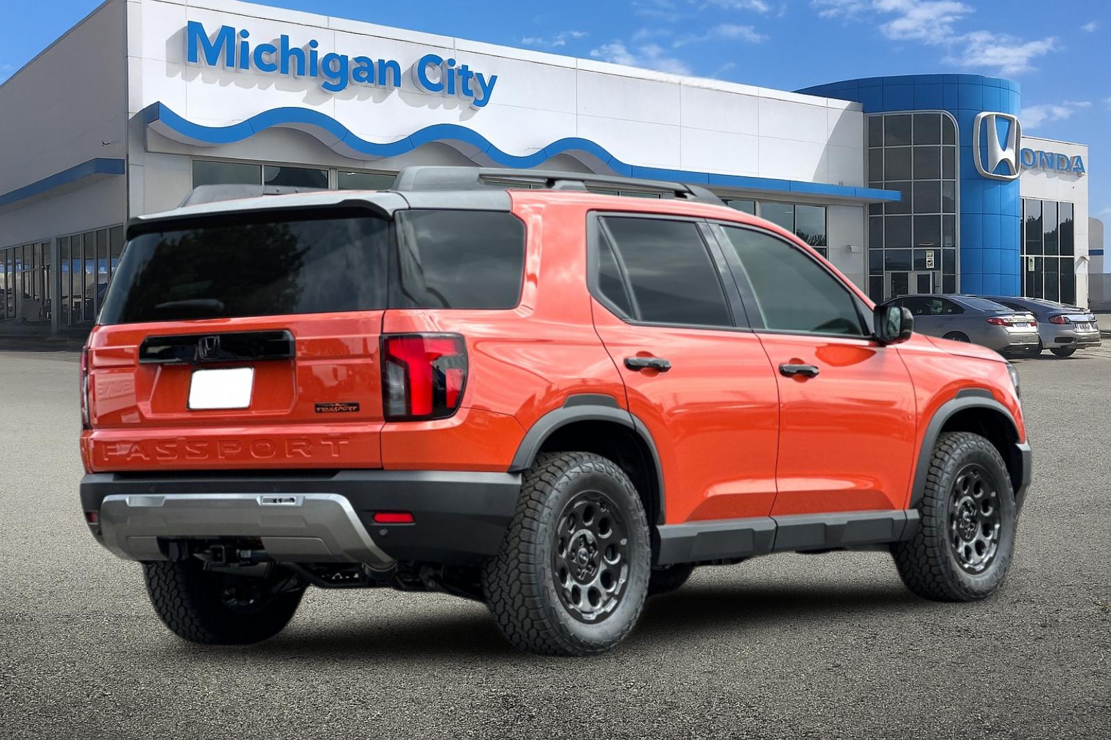 New 2026 Sunset Orange Honda TrailSport Elite Blackout image 5
