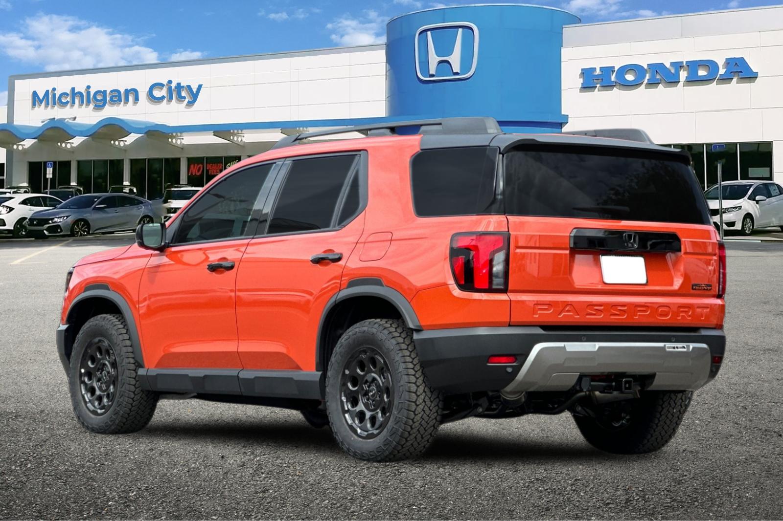 New 2026 Sunset Orange Honda TrailSport Elite Blackout image 3