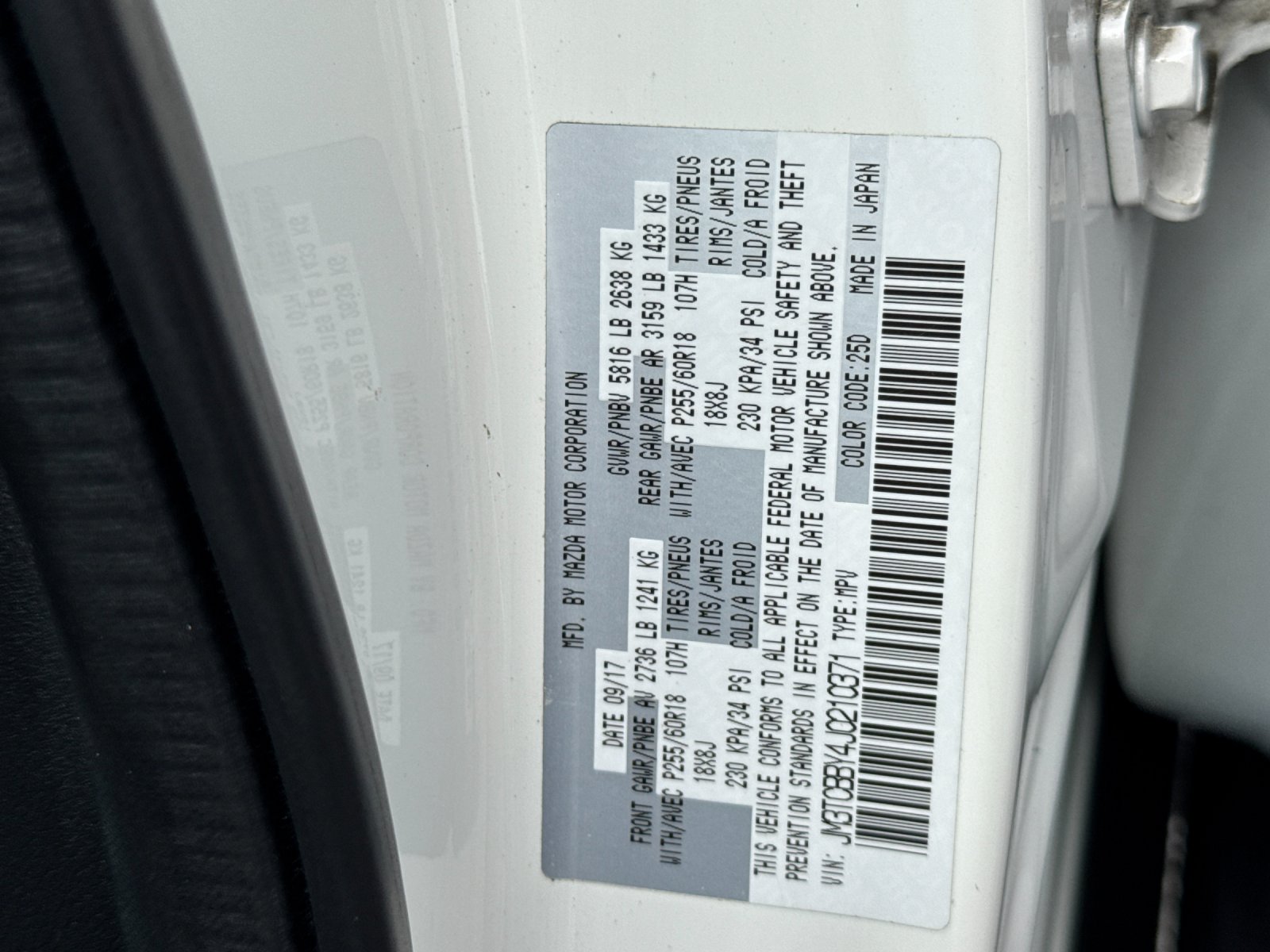Used 2018 White Mazda Sport image 29