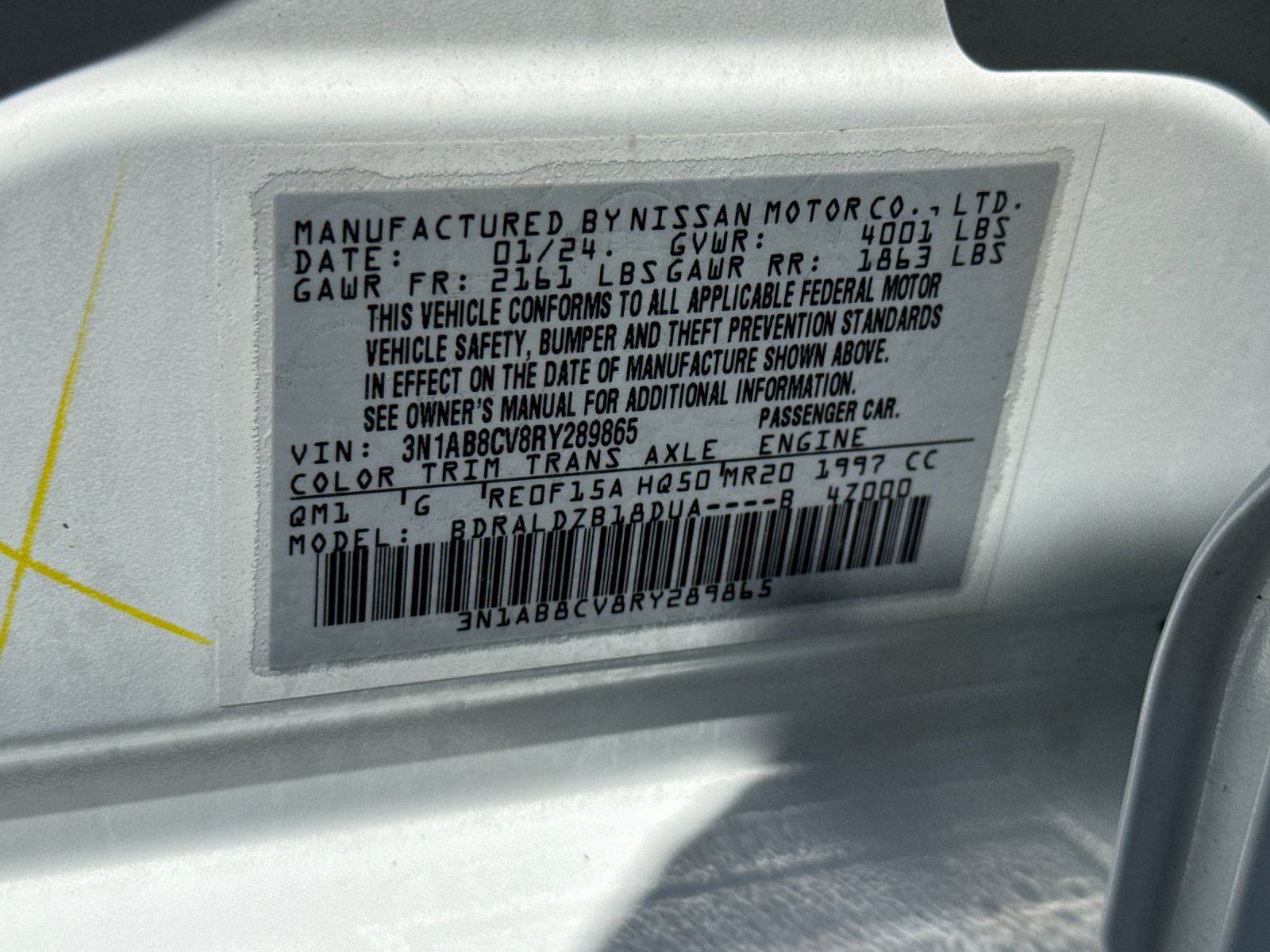 Used 2024 White Nissan SV image 27