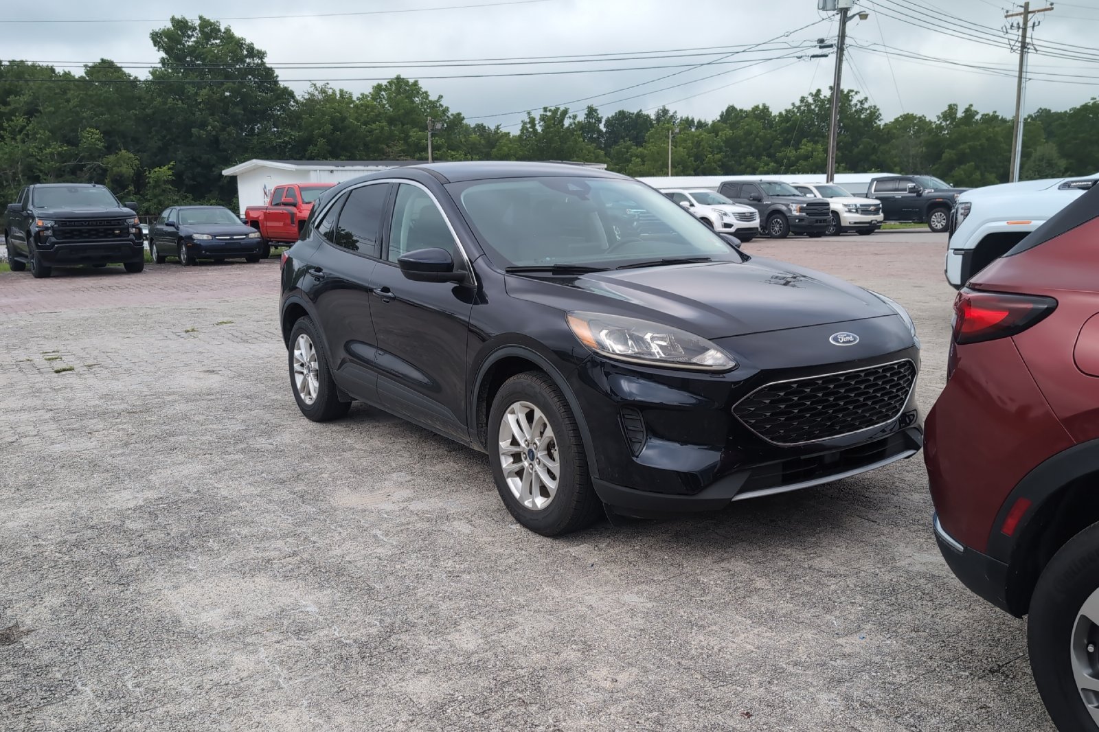Used 2021 Blue Ford SE image 2
