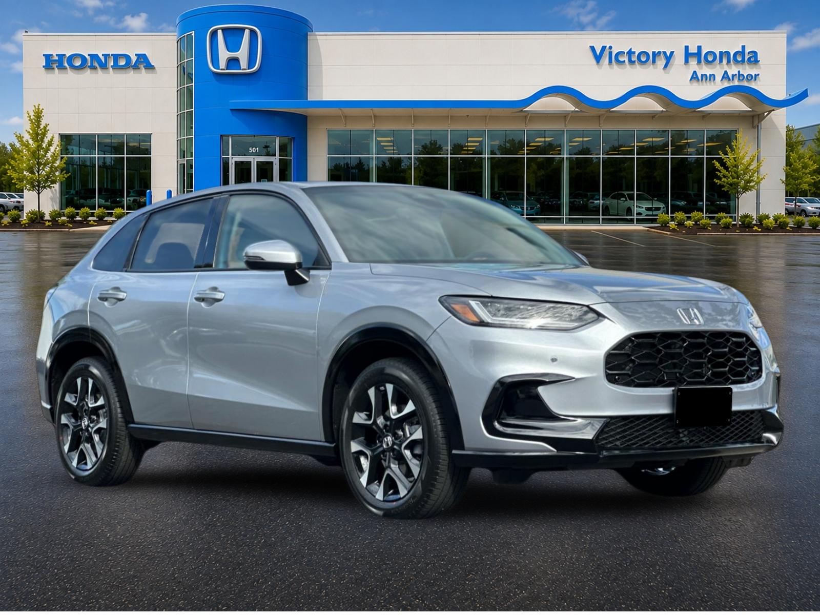 New 2027 Solar Silver Metallic Honda EX-L AWD image 3