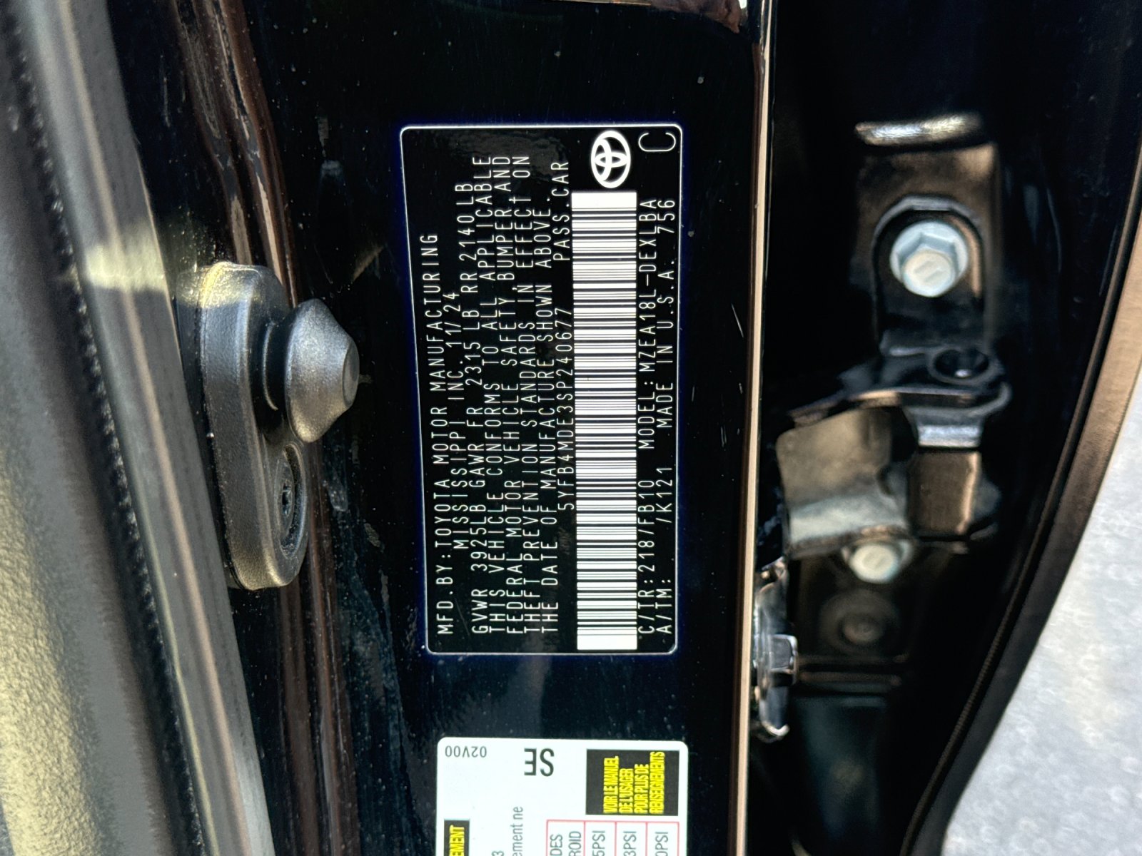 Used 2025 Black Toyota LE image 30