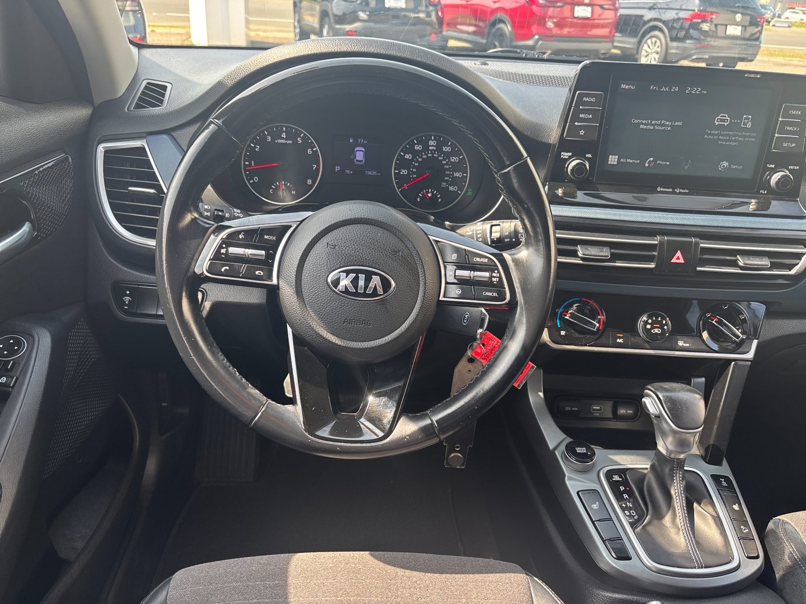 Used 2021 Snow White Pearl Kia S image 15
