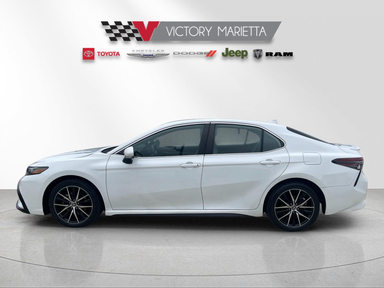 Used 2023 White Toyota SE image 2